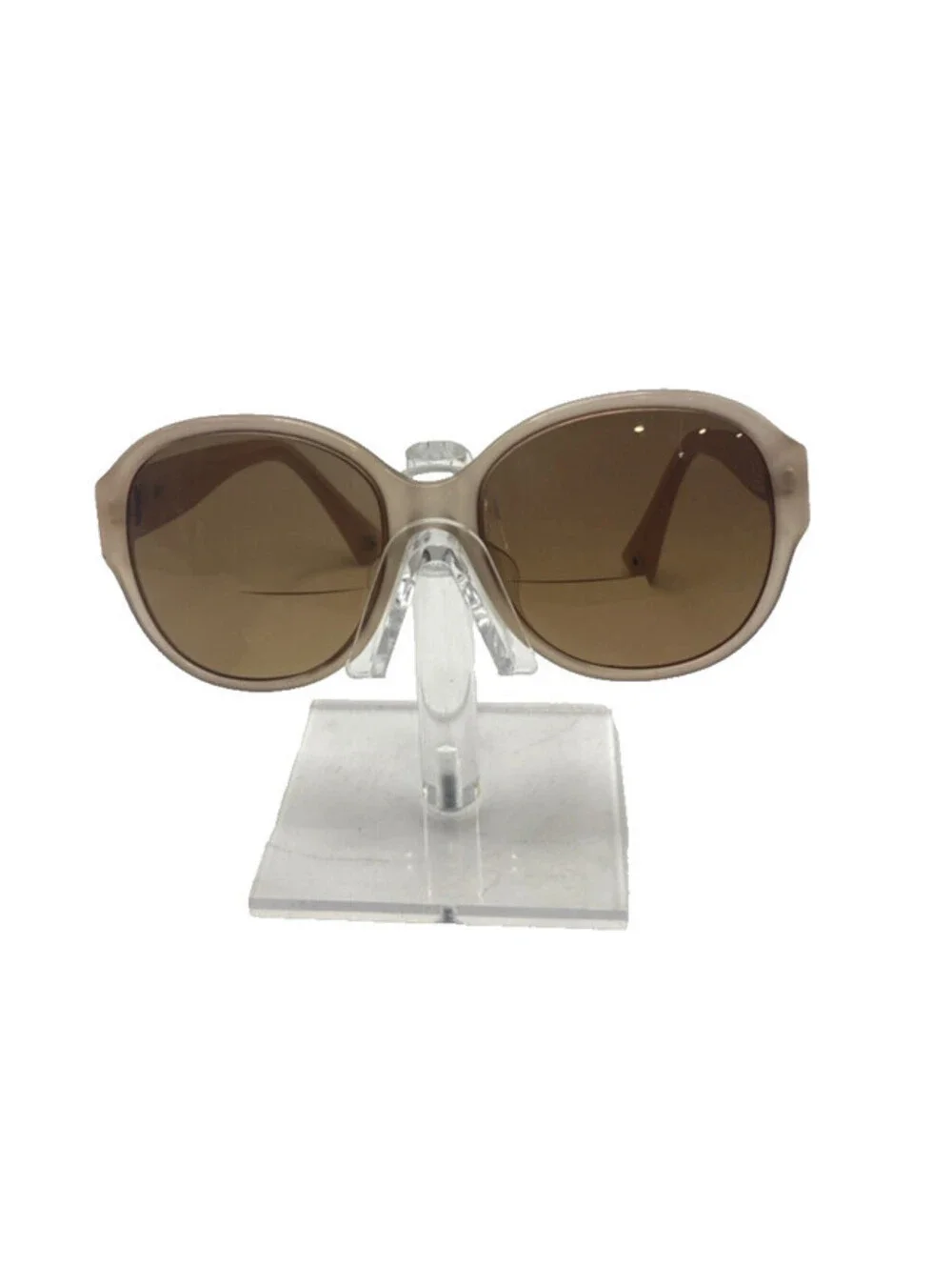 Coach HC8051F Claire Rose Pink Sunglasses Brown Gradient w/ Case